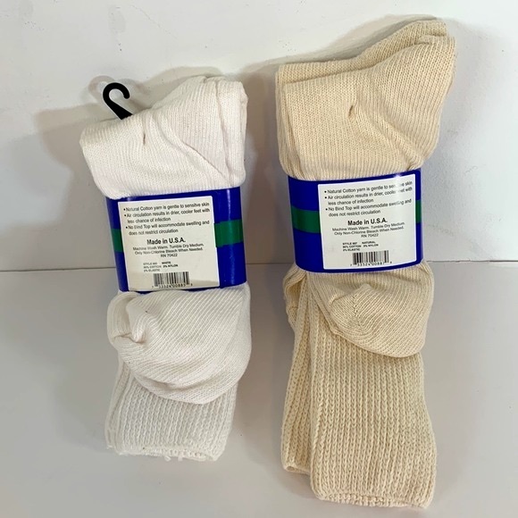 Puritan Socks For Diabetic Sensitive Skin Circulatory Problems New Size 6-12 - Picture 2 of 10